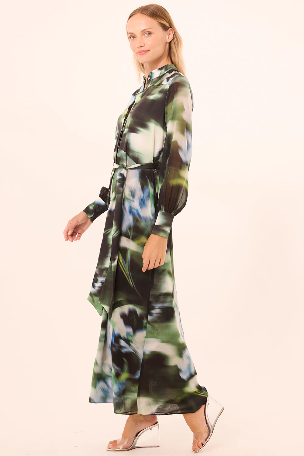 Juliana Dress - Blurred Casablanca Lily