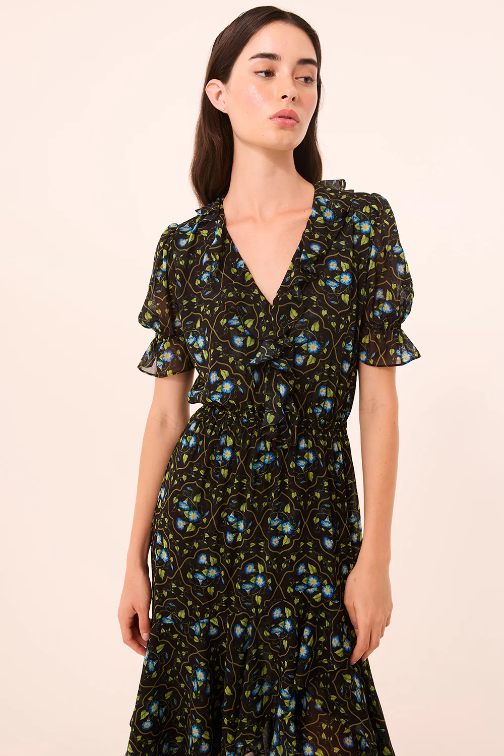 Jodie Dress - Morning Glory Lattice
