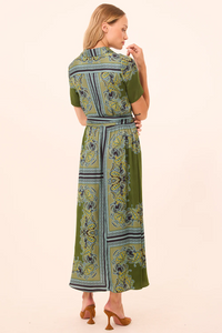 Esmeralda Dress - Moss Scarf