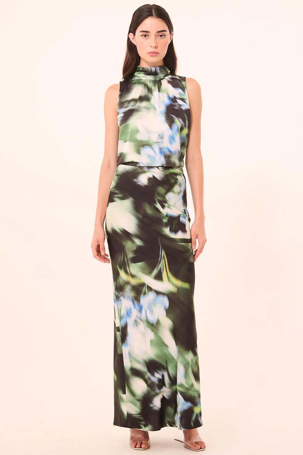 Luka Top - Blurred Casablanca Lily Mesh