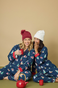 Bearly Awake PJ Set - Navy