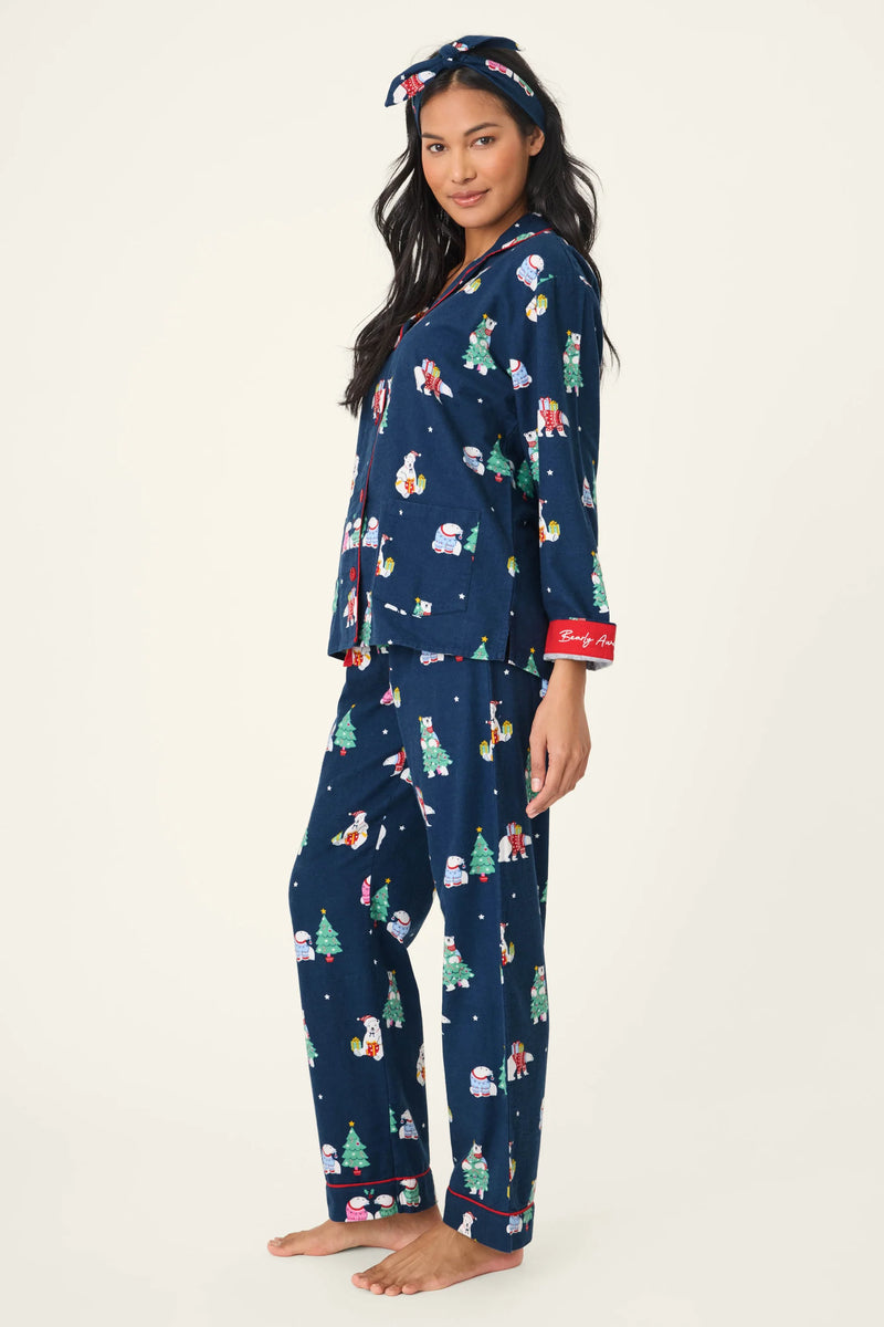 Bearly Awake PJ Set - Navy