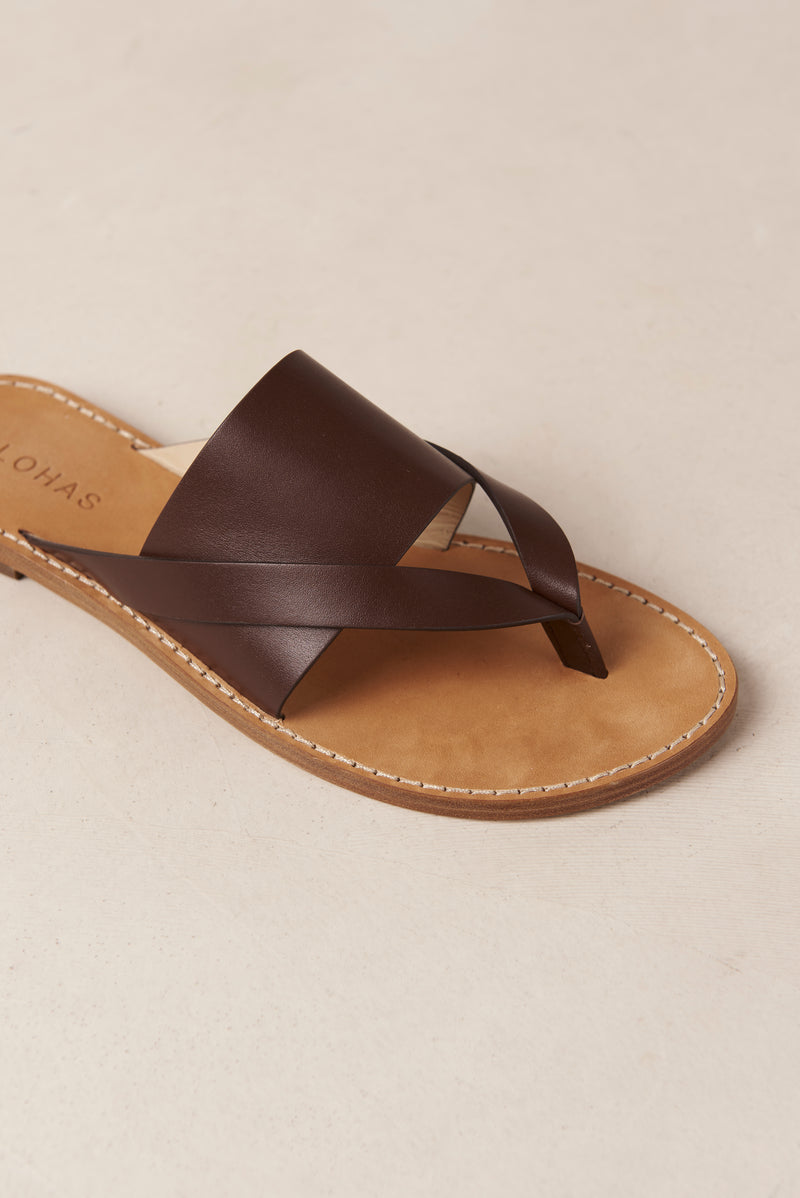 Eugene Sandals - Brown Leather