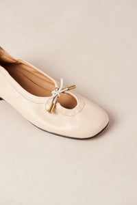Rosalind Ballet Flat - Cream Leather