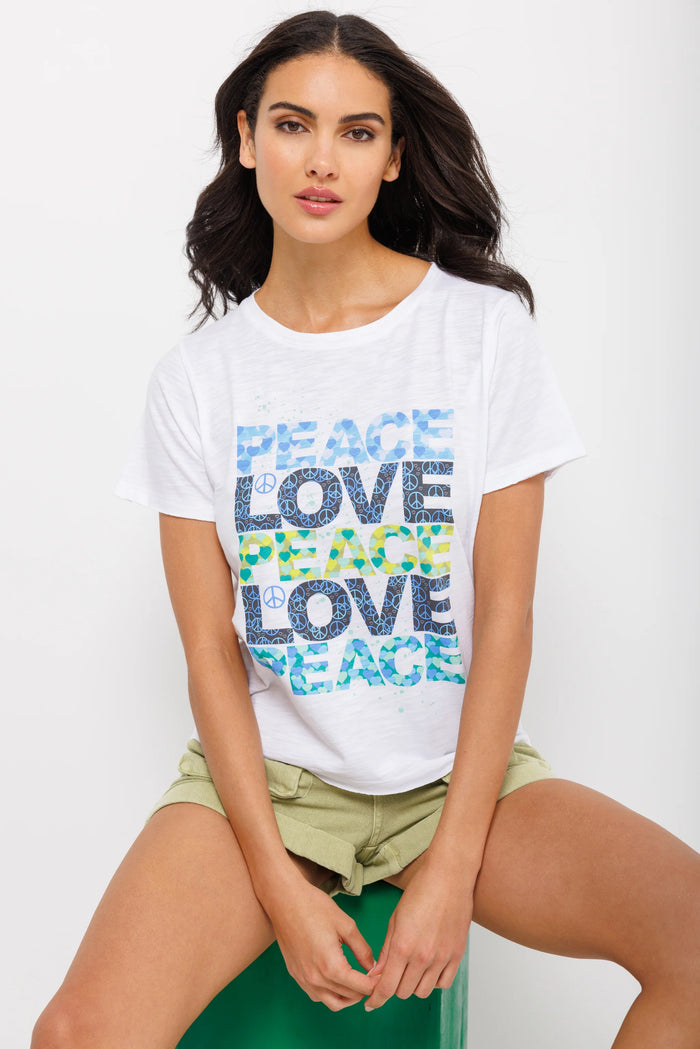 Peace Please Tee - White