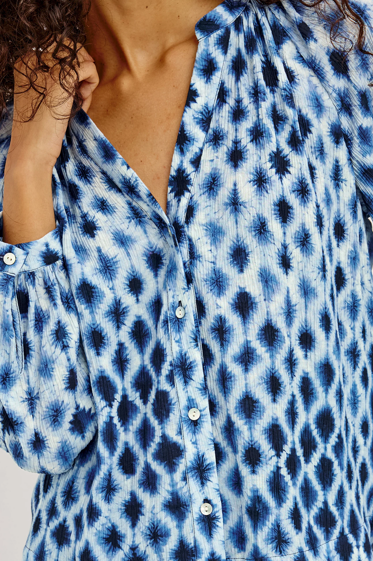 Saint Shirt - Sapphire Shibori