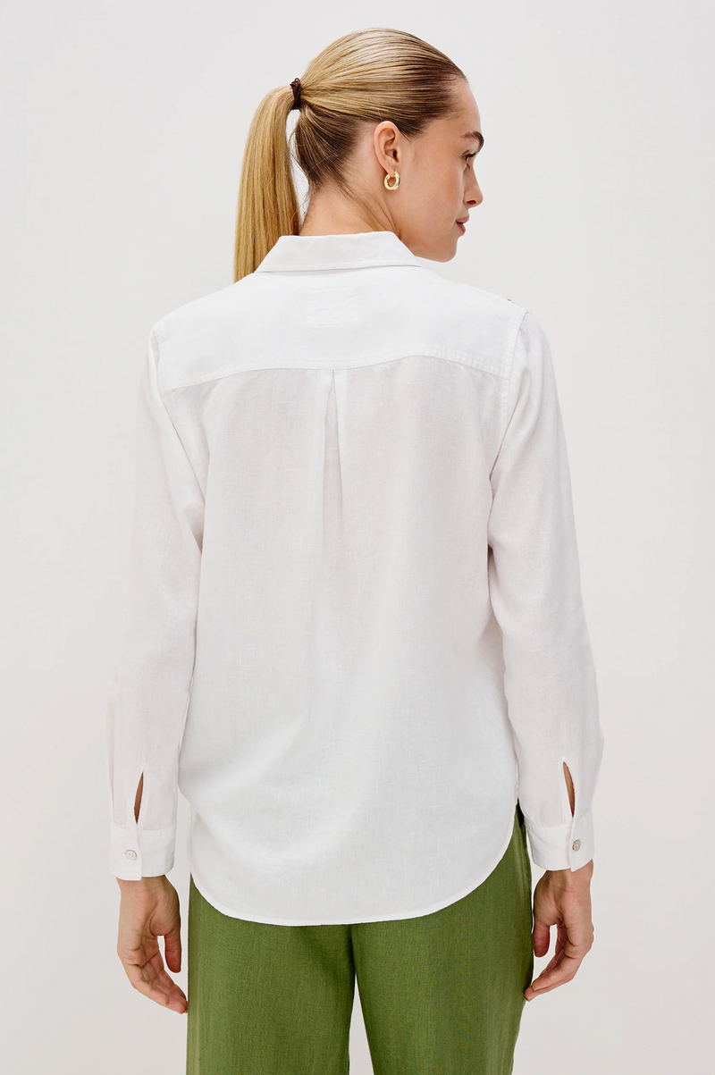 Samar Shirt - White Palm Embroidery