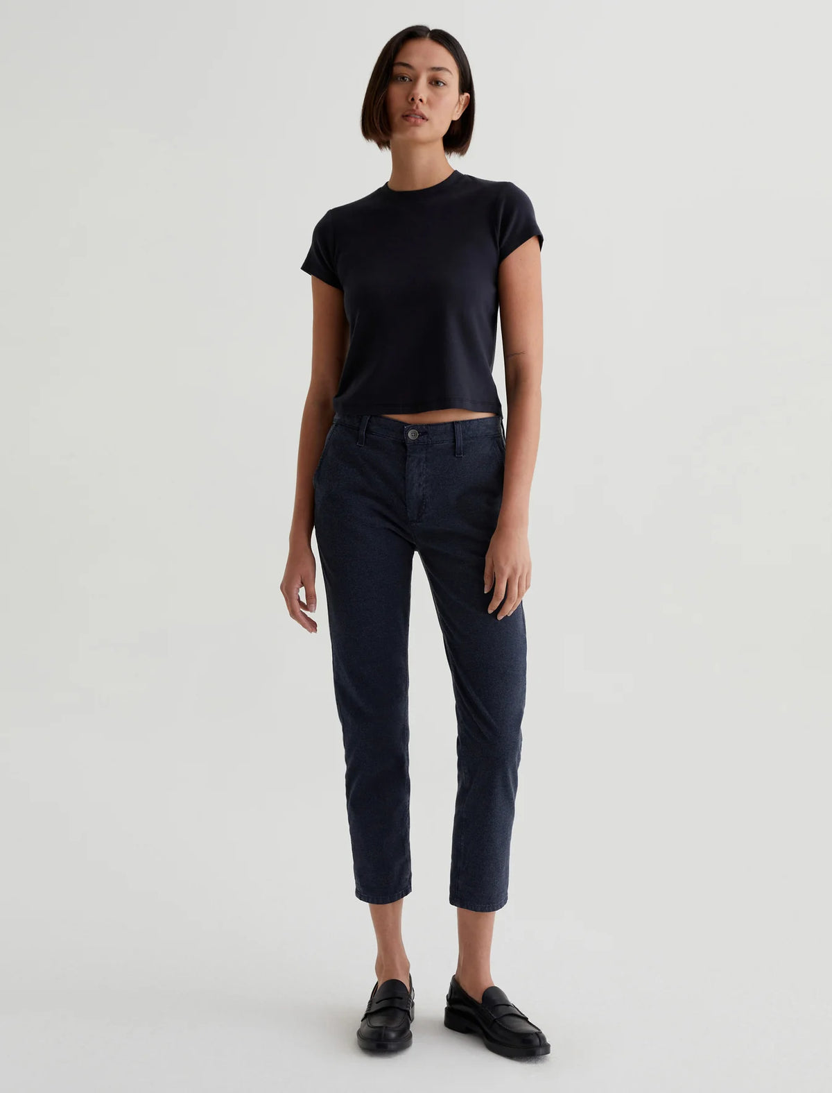 Brushed Cotton Crop Trousers