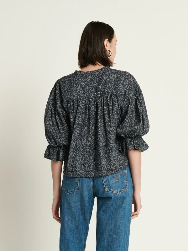 Scarlet Pintuck Blouse - Santa Fe Floral