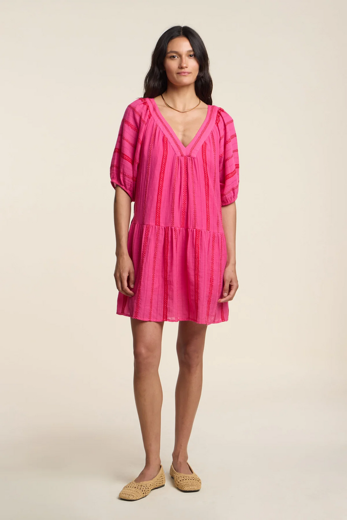 Selita Dress - Pink/Red