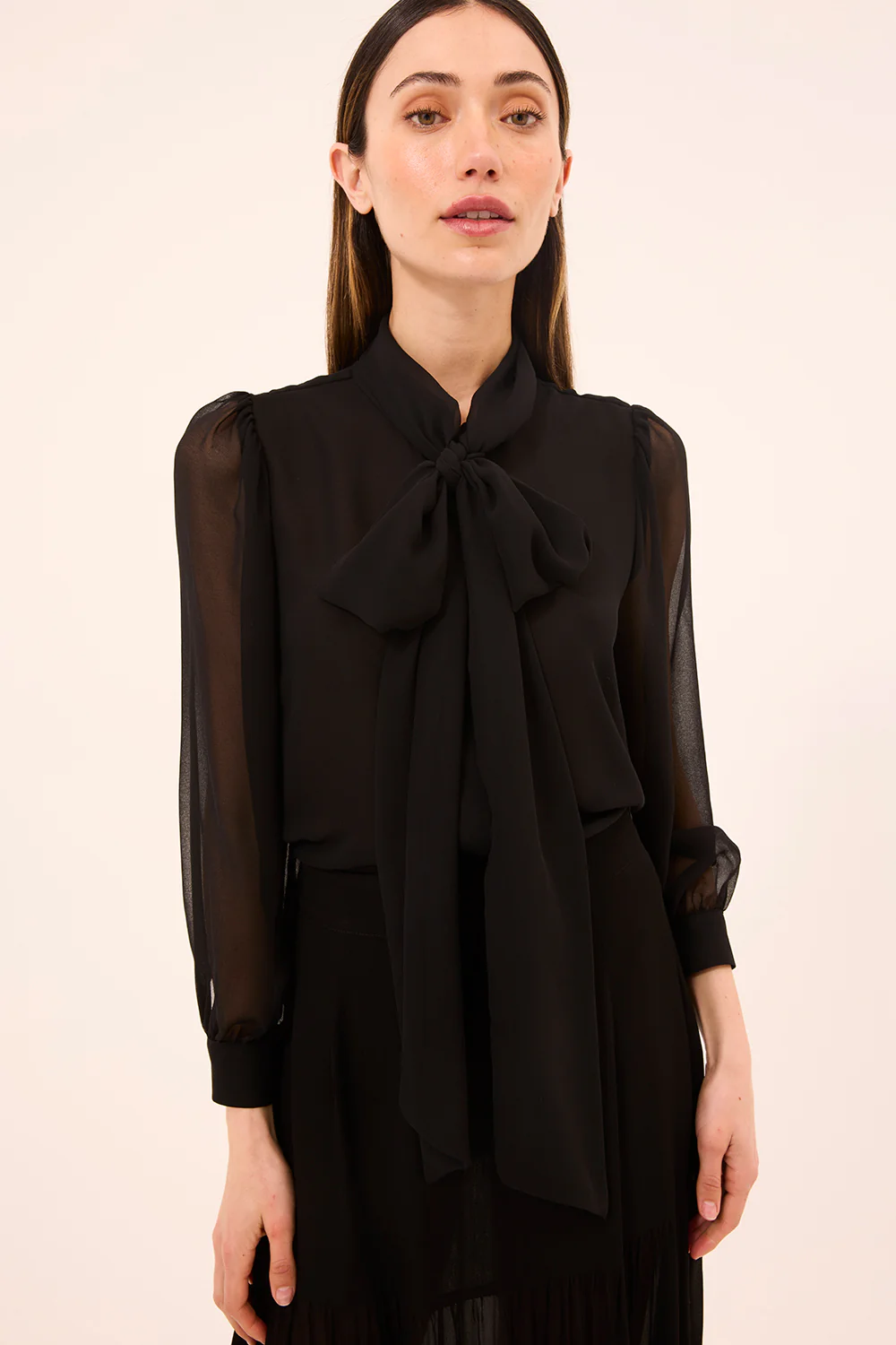 Velma Top - Black Viscose