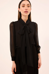 Velma Top - Black Viscose