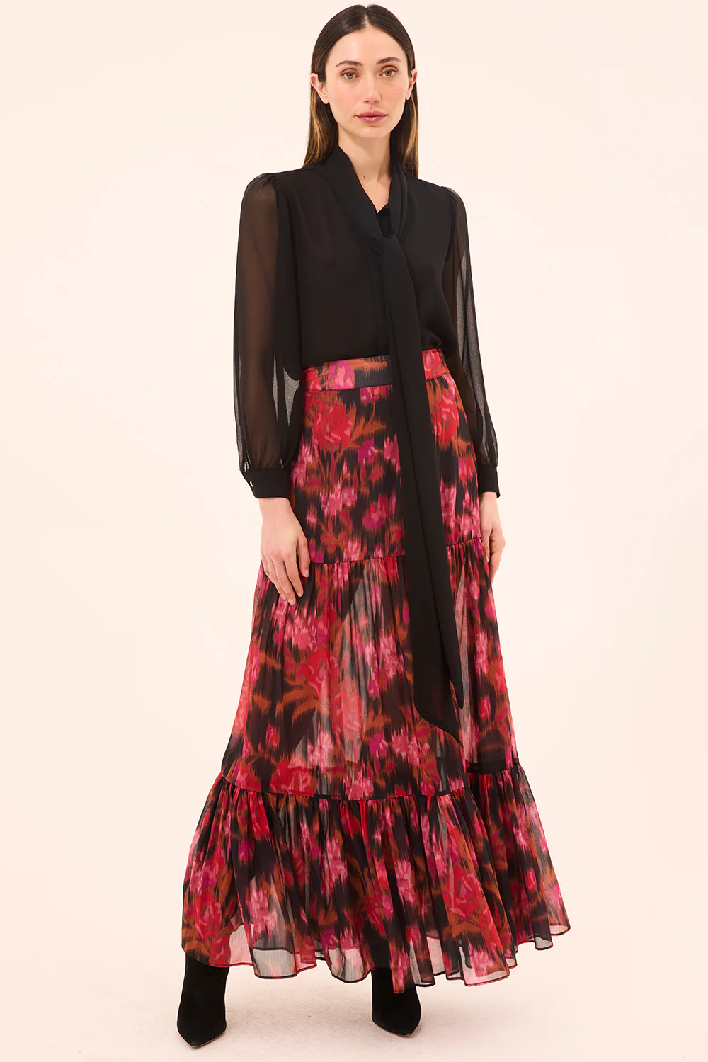 Velma Top - Black Viscose