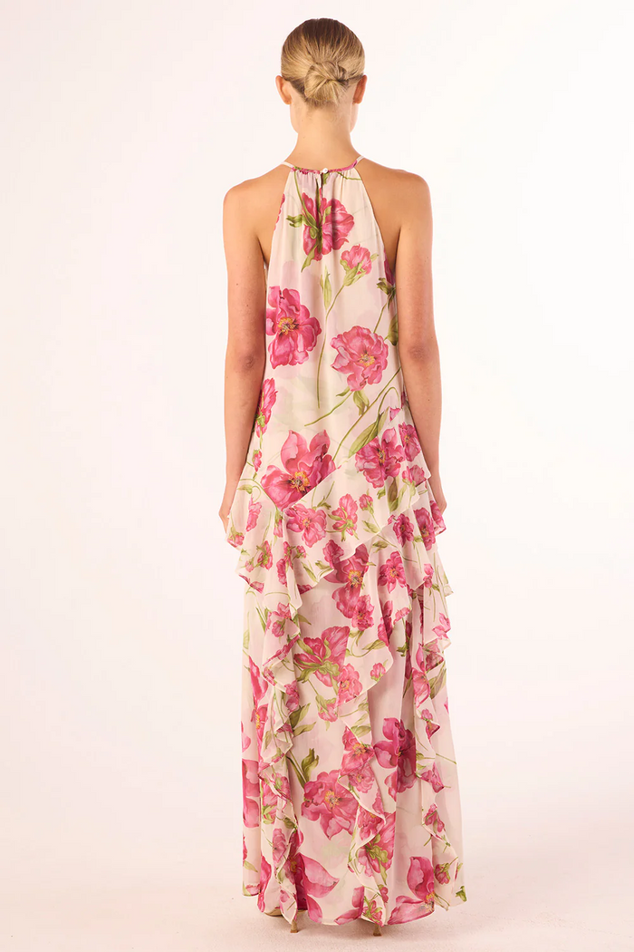 Novah Dress - Fuchsia Blooms Mix