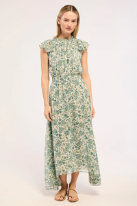 Mariposa Dress - Azure Flora