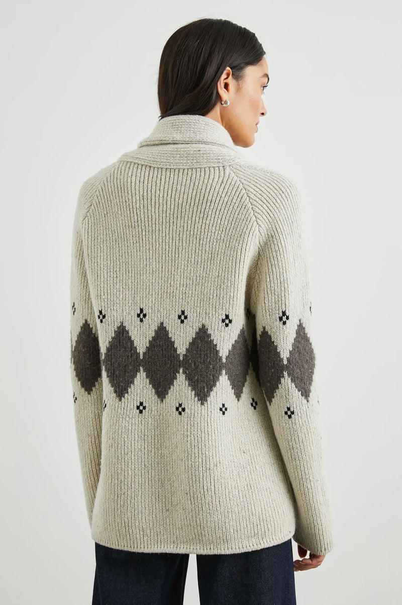 Silas Sweater - Oatmeal Argyle
