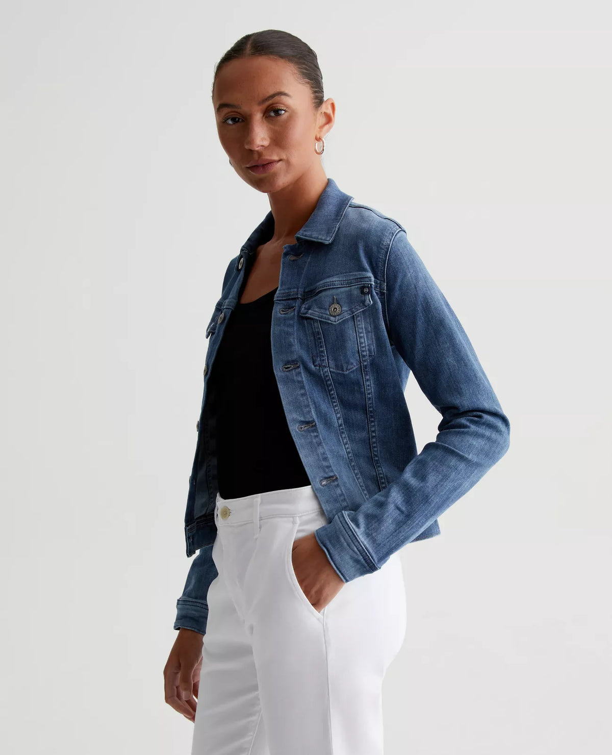 Ag robyn sales white denim jacket