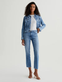 Mari Mid Rise Slim Straight Crop - Central Coast