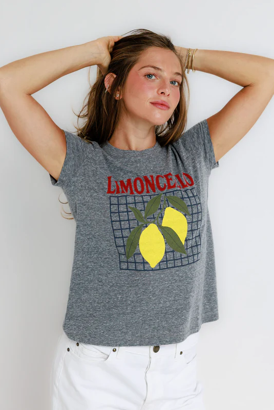 Limoncello Everyday Tee - Heather Grey