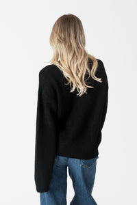 Stella Bows Cardigan - Black