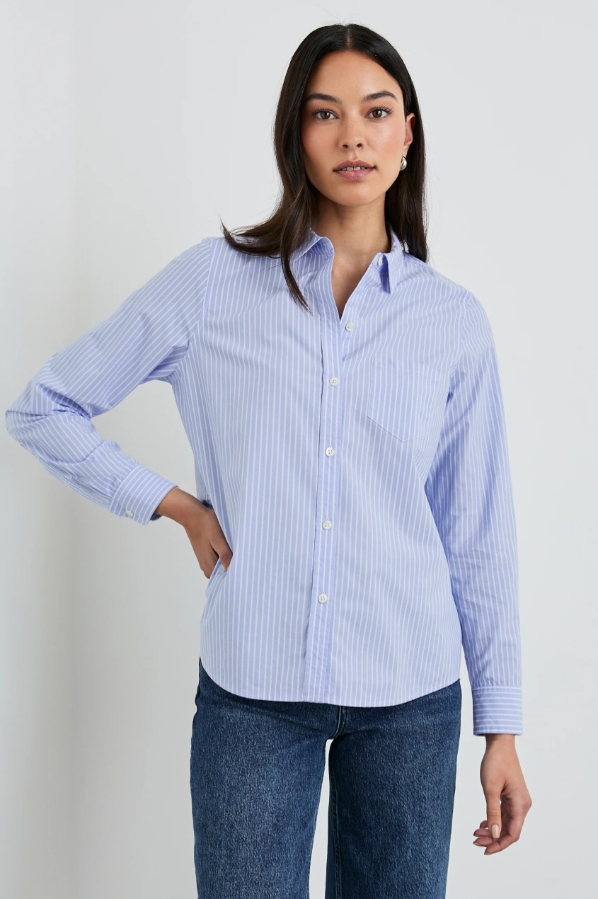 Stina Shirt - Oxford White Stripe