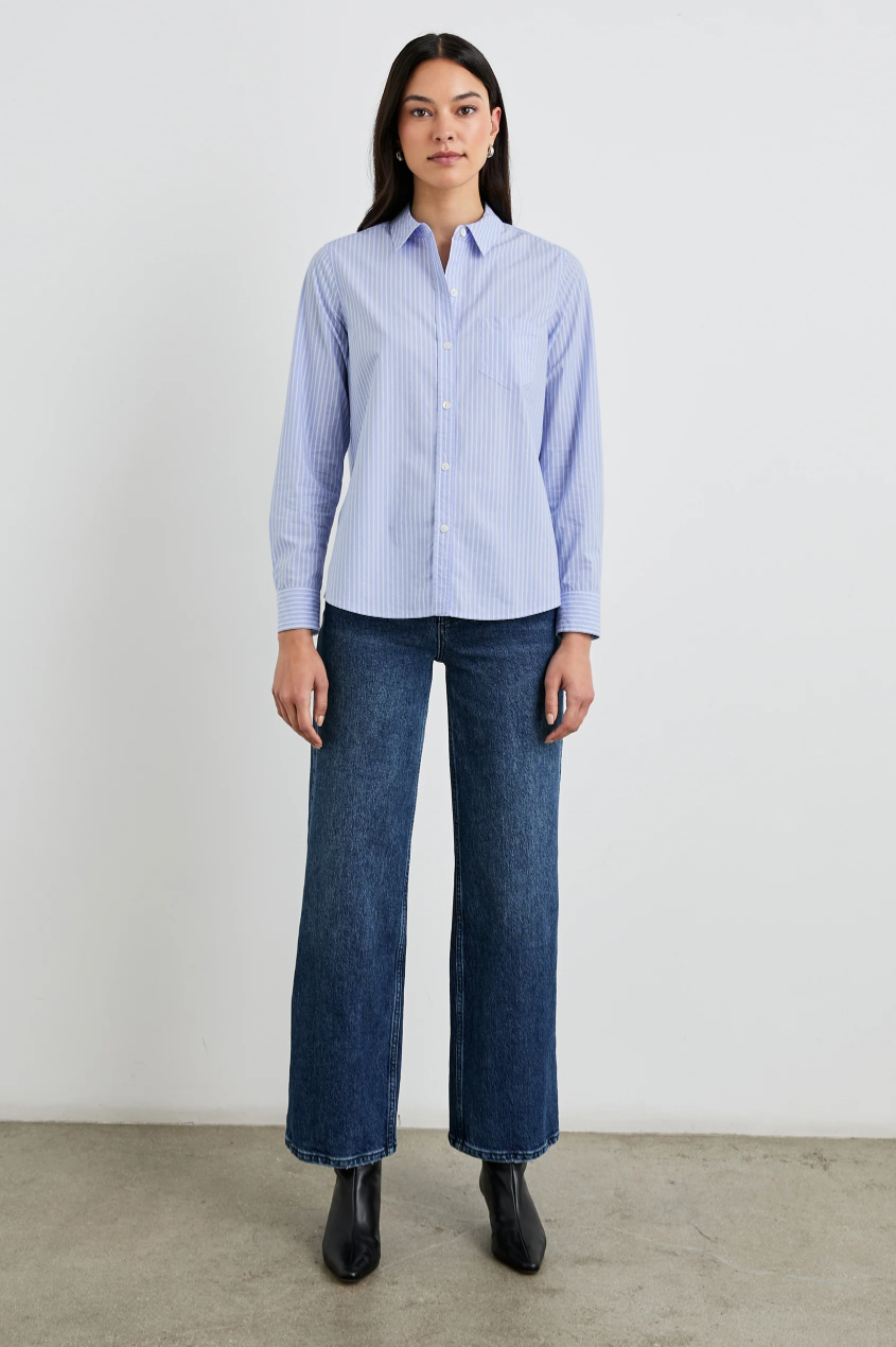 Stina Shirt - Oxford White Stripe