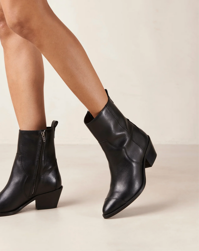 Austin Ankle Boots - Black Leather