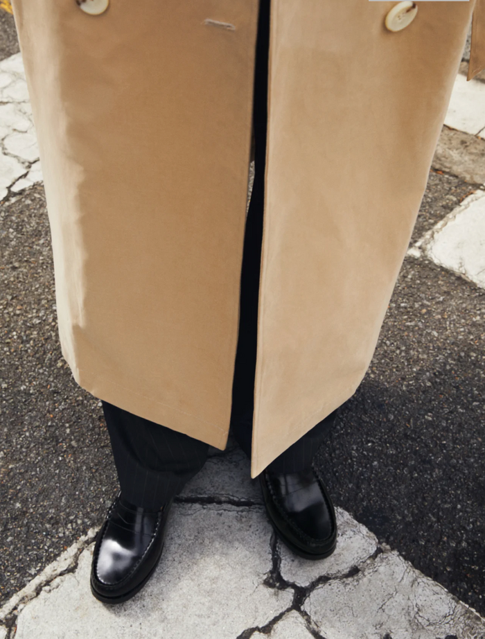 Rivet Loafers - Black Leather