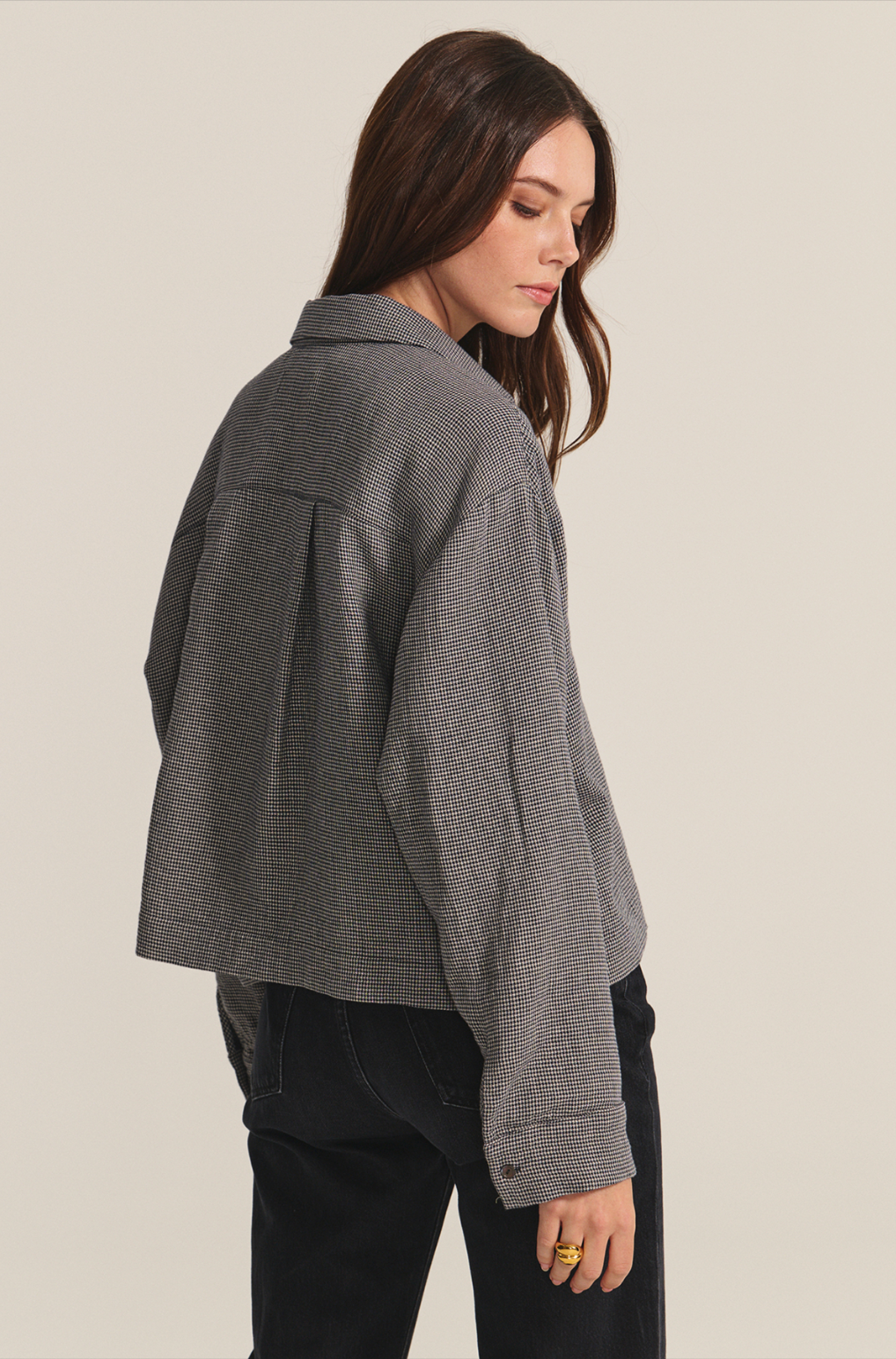 Adeline Top - Houndstooth