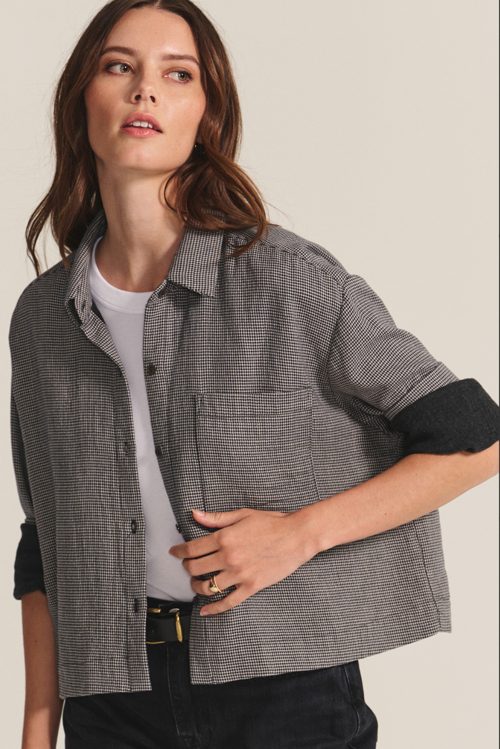 Adeline Top - Houndstooth