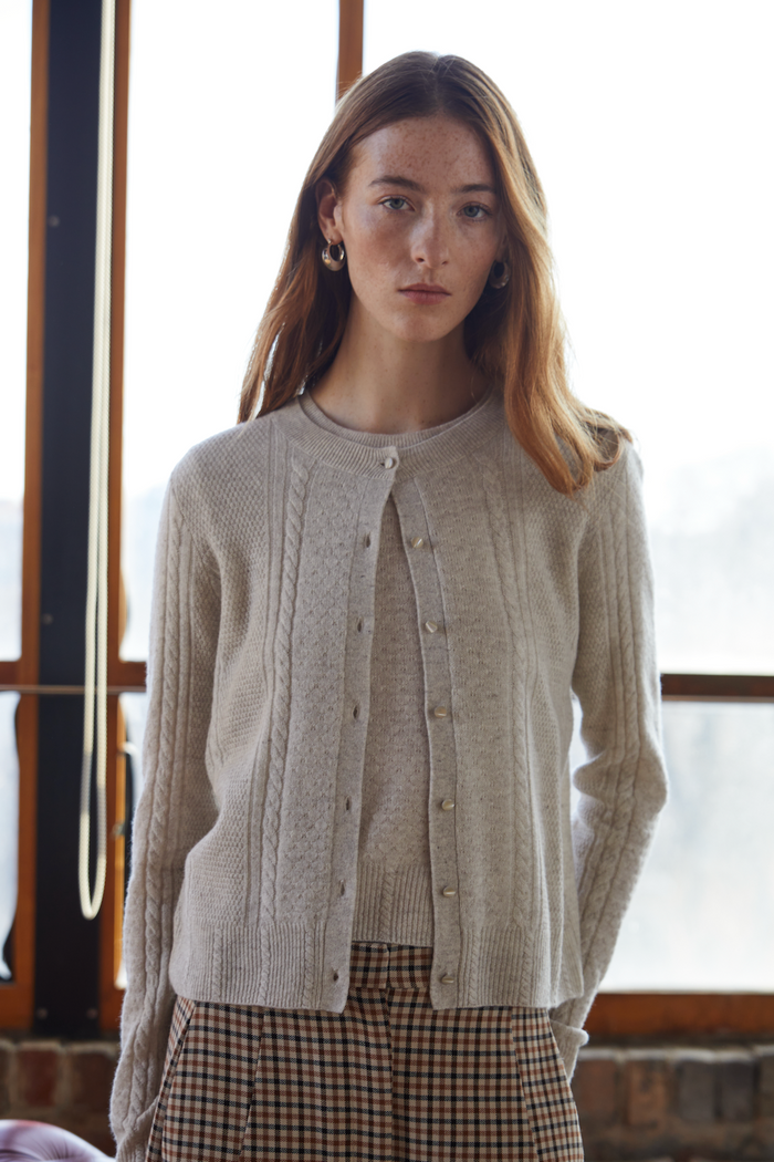 Stitchery Cardigan - Mojave