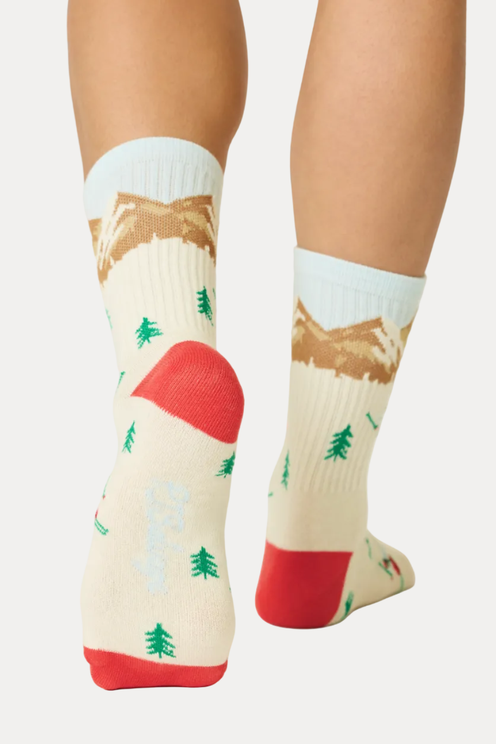 Ribbed Crew - Ski Landscape - Ivory