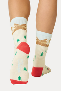 Ribbed Crew - Ski Landscape - Ivory