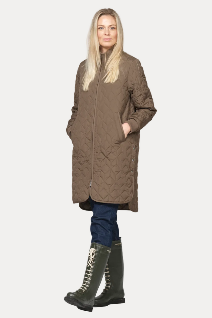 Quilt Coat - Mud