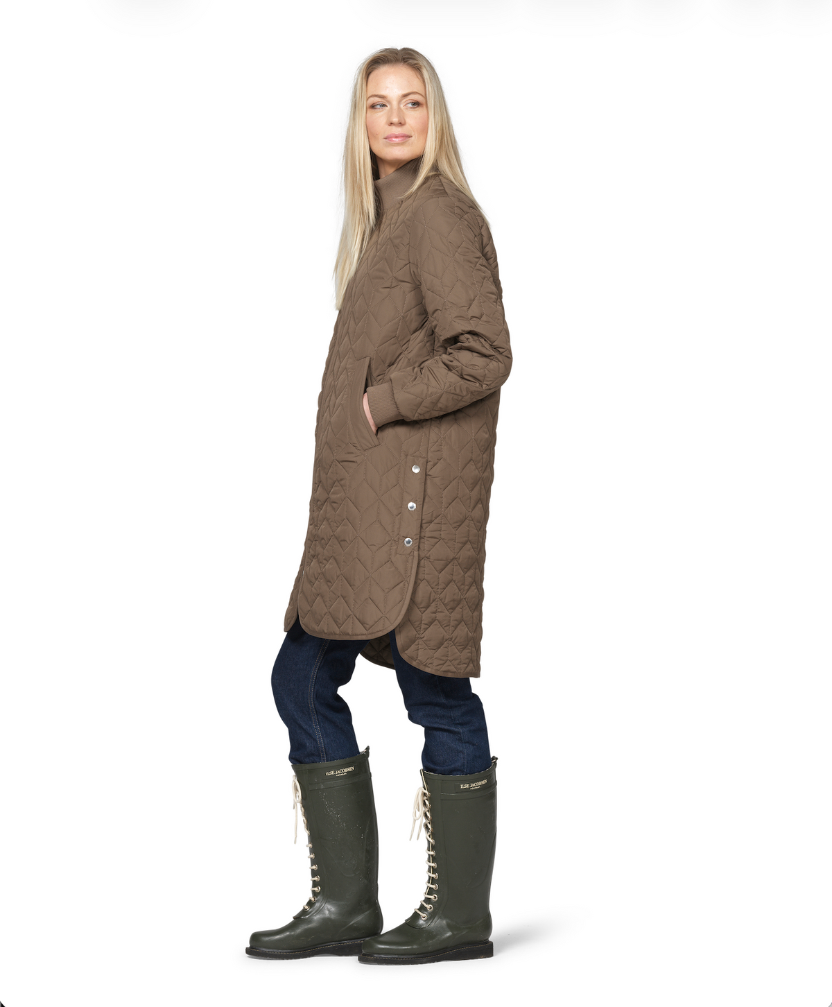 Quilt Coat - Mud