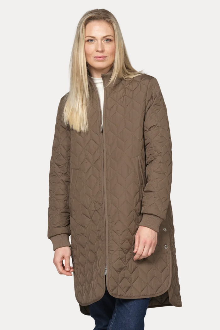 Quilt Coat - Mud
