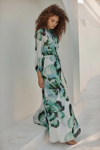 Perdita Dress - Verdant Anemone Chiffon
