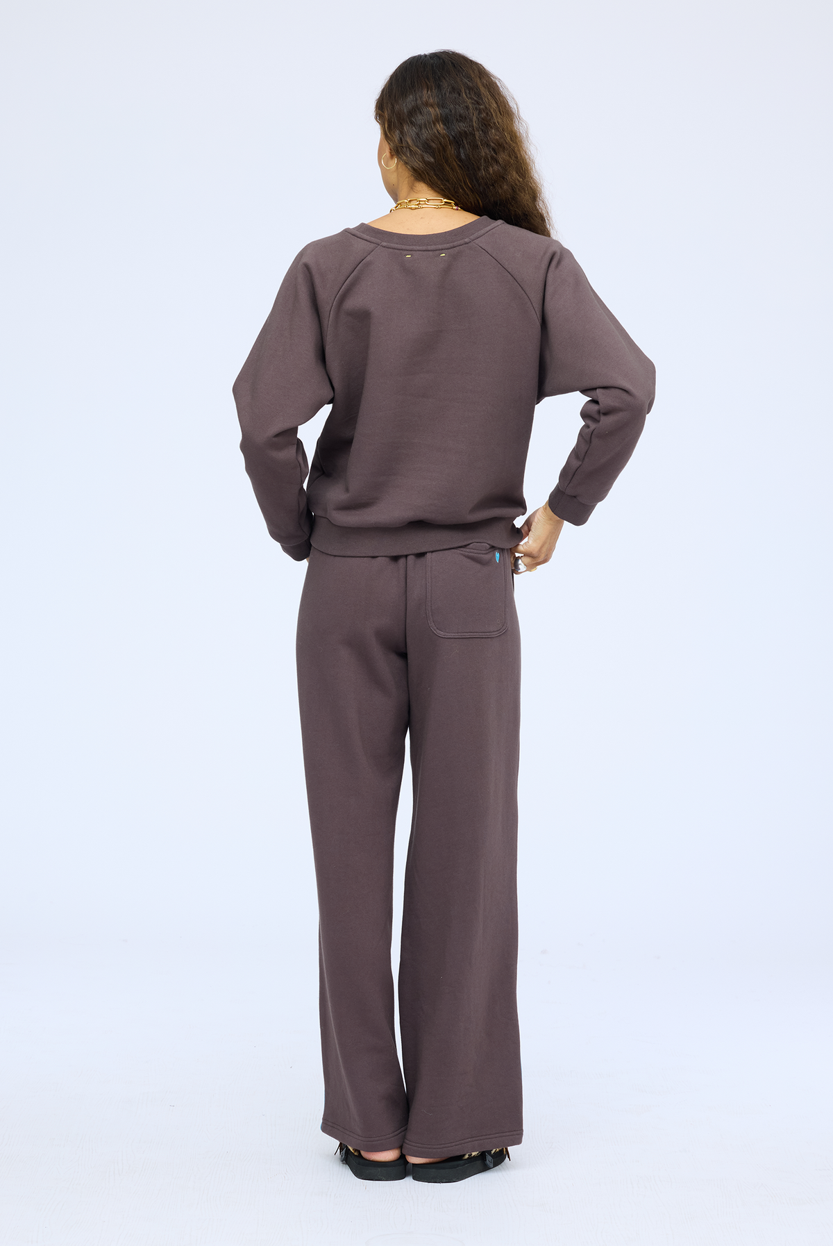 Super Soft Fleece Shrunken Sweatshirt - Cocoa