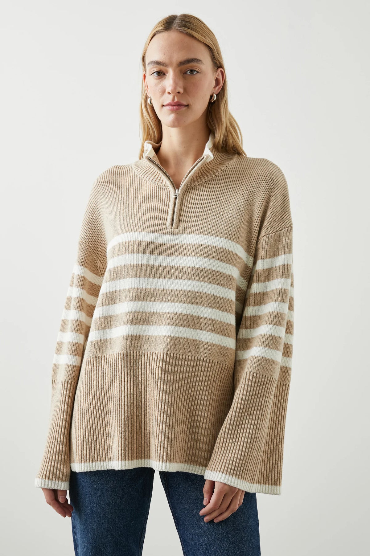 Tessa Sweater - Sand Stripe