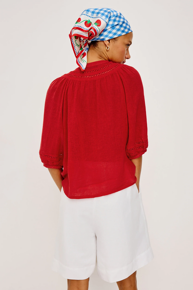 Theia Top - Tomato - Rails X Giadzy – Twist Fashions Inc. Theia Top - Tomato - Rails X Giadzy – Twist Fashions Inc.