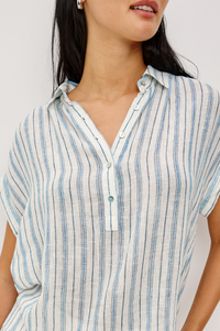 Tuscany Top - Windward Stripe
