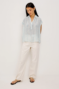 Tuscany Top - Windward Stripe