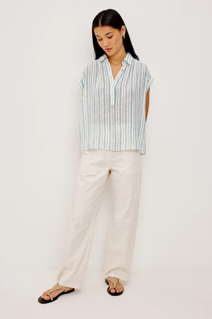 Tuscany Top - Windward Stripe