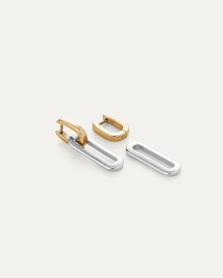 Teeni Detachable Link Earring - Two Tone