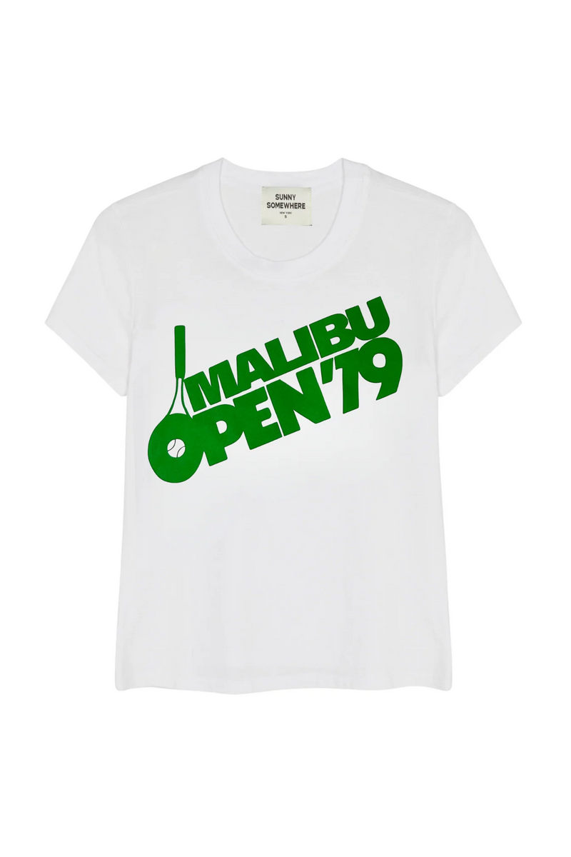 Malibu Open - Femme Crew - White