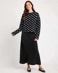 Lolly Hearts Sweater - Black/Snow Heather