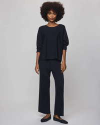 Georgie Cashblend Pullover - Black
