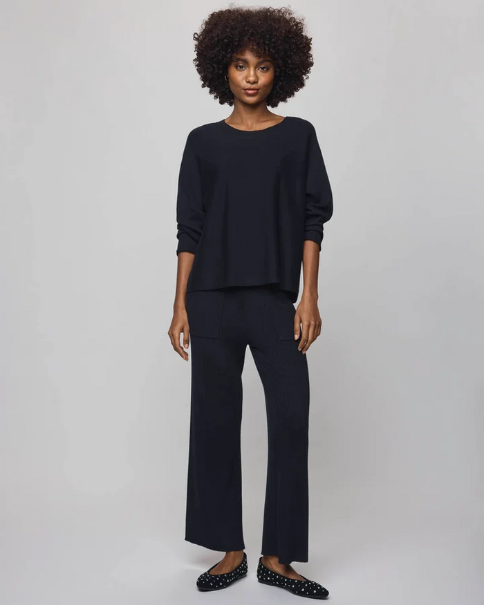 Georgie Cashblend Pullover - Black