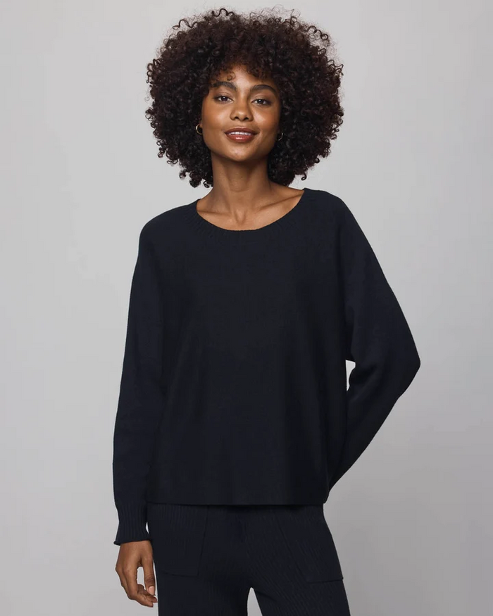 Georgie Cashblend Pullover - Black