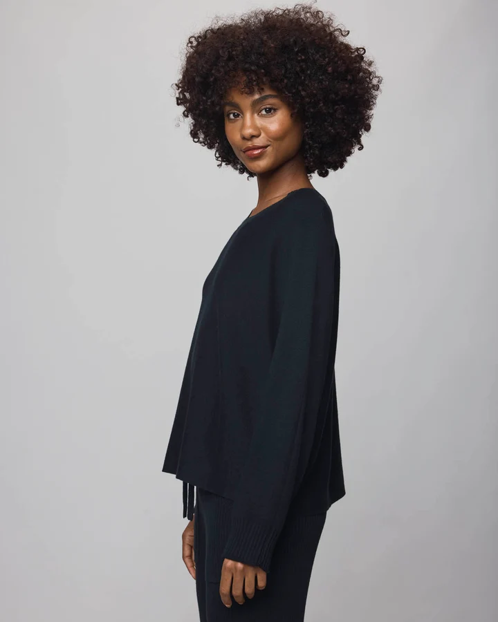 Georgie Cashblend Pullover - Black